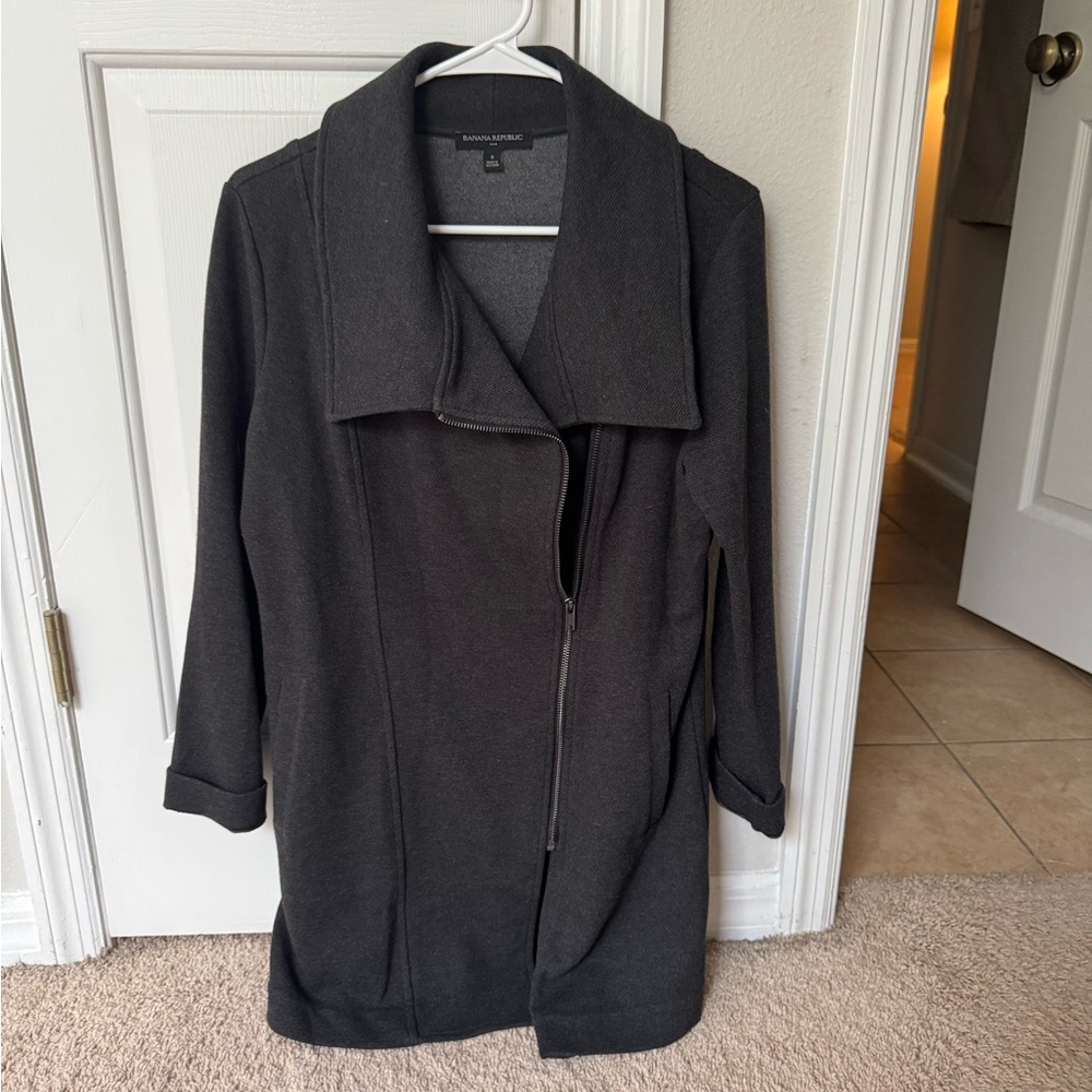 Banana Republic Dark Gray Trench Coat